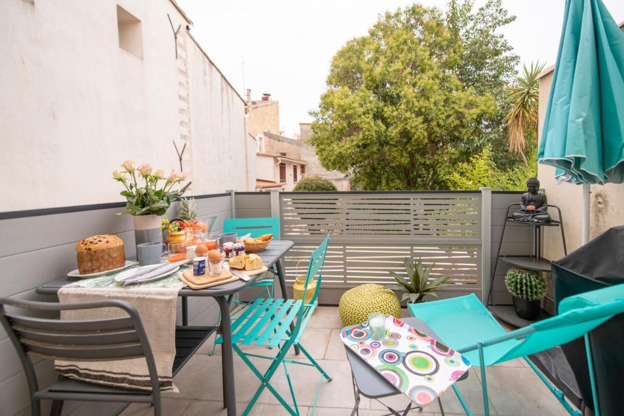 Suite Oisivete Avec Terrasse Vue Sur Patio Et Clim Montpellier Kültér fotó
